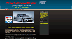 Desktop Screenshot of mercerautoservice.com
